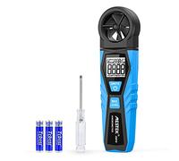 Digital Anemometer Handhled MESTEK Wind Speed Meter Wind Gauges Air Flow Velocity Meter Accurately Measure Wind Speed Temperature MAX Test LCD Backlight Portable for HAVC Drone Sailing Fishing Surfing