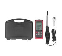 Digital Anemometer High Accuracy HD Handheld Telescopic Multifunctional Wind Speed Meter with Temp Humidity Display
