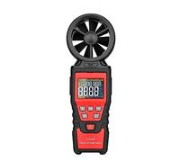 Digital Anemometer Portable Hand Held Wind Speed Meter Windmeter LCD Backlight Display Temperature Humidity Meter(HT625B Anemometer)
