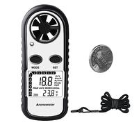Digital Anemometer Wind Speed Meter, Wind Gauges Air Flow Velocity Meter for Measuring Wind Chill Temperature Speed, Wind Meter Thermometer Gauge for Shooting Windsurfing Fishing Hunting