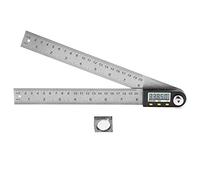 Digital Angle Finder 0-200mm Stainless Steel Protractor, 0-360° Measurement with LCD Display - Durable Metal Construction, Precise 2 - in - 1 Ruler and Angle Tool for Woodwor