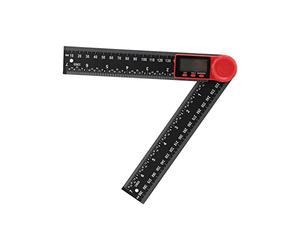 Digital Angle Finder, 2 in 1 Digital Protractor, 200mm/300mm Angle Measure Ruler, Digital Display of Measured Values, Arbitrary Angle Lock, Angle Finder Ruler for Carpenters, Woodworkers(200mm)