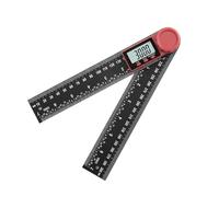 Digital Angle Finder - 200mm/7 Inch Protractor with LCD Display, Precision Angle Measuring Tool, 360° Digital Angle Gauge, Foldable Ruler for Woodworking, Construction, Carpentry & DIY Projects