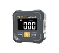 Digital Angle Finder - 4-Side Strong Magnetic Angle Cube with Dual Laser, Table Saw Miter Gauge Bevel Box, 90 Degree Protractor Electronic Inclinometer, Rechargeable Woodworking Measuring Tool