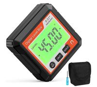 Digital Angle Finder, Backlit LCD 0-360° Digital Level Box Angle Gauge, Magnetic Protractor Inclinometer Level Box Angle Gauge, Portable Angle Measurement Tool Battery Operated for Carpentry Building