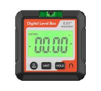 Digital Angle Finder Electronic Level Tool with LCD Bubble Magnetic Base for Woodworking Construction Machinery ABS Red Black White Optional 57mm (White)