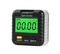 Digital Angle Finder Gauge 360 Degree Protractor Inclinometer Cube Electronic Level Box with LCD Display Horizontal Bubble for Construction Automobile Repair Carpenter Craftsman Home