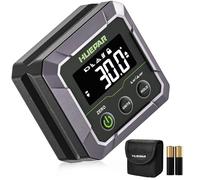 Digital Angle Finder, Huepar Angle Finder Professional Digital Level, DL141 | Box Strong Magnetic Base with VA LCD Display for Table Saw Blade, Woodworking, Bend Pipes Etc.