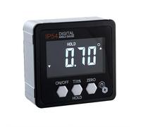 Digital Angle Finder, IP54 LCD Digital Protractor Inclinometer, 4-Side Strong Magnetic Angle Gauge, Cube Inclinometer with Backlight Table Saw Miter Protractor for Woodworking Measuring