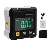 Digital Angle Finder Magnetic - Rechargeable Digital Angle Finder with | Side Strong Magnetic Angles Gauge | Waterproof Inclinometer Level | Table Saw Miter Gauge for Woodworking Machinery |