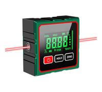 Digital Angle Finder Magnetic with Laser，4 Sides Magnetic Electronic Level Angle Finder Tool Protractor for Construction, Woodworking and Machinery USB Charging
