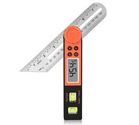 Digital Angle Finder Protractor 0-360 Degree T-Bevel Gauge & Protractor with Horizontal Vertical Bubble & Full LCD Display for Woodworking, Metalworking, Construction