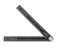 Digital Angle Finder Protractor, 2-in-1 Electronic Inclinometer & Ruler (300mm/11.8 inch), LCD Display Angle Measure Tool with Zero & Lock Function for Woodworking, Carpentry, Construction & DIY