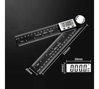 Digital Angle Finder Protractor 360° with ±0.3° Accuracy, Large LCD Display Auto Power On/Off, Stainless Steel Measuring Tool for Carpe