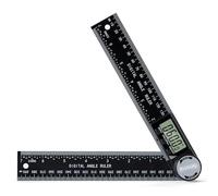 Digital Angle Finder Protractor, 7inch 200mm Angle Gauge Professional Measuring Tool, Third Generation Adjustable Angle Ruler, Quick Display for Carpentry Construction and Home Improvement