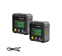 Digital Angle Finder Protractor Tool, Digital Angle Finder Magnetic, 4-Side Magnetic Digitals Angles Gauge, DigitalLevel, Digitals Angles Finders Protractor Tool (2 * Two-Sided Suction)