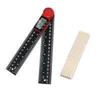 Digital Angle Finder Ruler Angle Measurement Tool 200mm/7 Inch with LCD Display High Precision 0.5° Accuracy for Woodworking Carpentry Construction DIY Measurement Tool with 5 Pencils