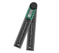 Digital Angle Finder Ruler With Clear LCD Screen And Etched Graduations, Made Of Nylon For Durability And Accuracy In Measuring Angles From 0 To 360 Degrees(A)