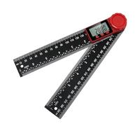 Digital Angle Finder Ruler with LCD Display, 0-360° 200mm/7 Inch Inclinometer Protractor Angle Measure Tool for Woodworking Furniture Construction Repairing Engineering DIY Machining