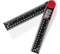 Digital Angle Finder Ruler with LCD Display, 200mm/7 Inch Digital Inclinometer Protractor Angle Measure Tool for Woodworking Carpenter Construction DIY Measurement