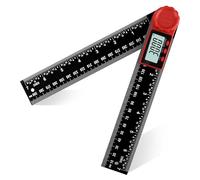 Digital Angle Finder Ruler with LCD Display,200mm/7 Inch Digital Inclinometer Protractor Angle Measure Tool High Precision for Woodworking Construction Repairing and DIY Measurement(Black)