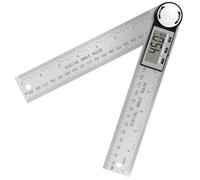 Digital Angle Finder Tool - 360° Steel Angle Ruler Digital Angle Gauge 200mm Digital Protractor for Internal & External Angle Measurement, Architect Carpentry Tools & Equipment