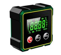 Digital Angle Finder with 4-Side Magnetic Base, USB Rechargeable Inclinometer Level Tool with LCD Display for Woodworking, Construction, DIY Projects