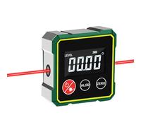 Digital Angle Finder with Dual Laser, Magnetic Inclinometer with LCD Display & Strong Magnetic Base, USB Charging Digital Digital Angle Finder, for Woodworking, Construction, Table Saw