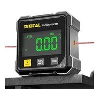 Digital Angle Finder with Electronic, 2025 New 4-Side Magnetic Angle Gauge, Cube Inclinometer, Table Saw Miter Protractor, Woodworking Measuring Tool, Level Box for Hanging