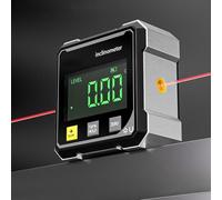 Digital Angle Finder with Electronic Laser, 4-Side Magnetic Angle Gauge, LCD Display & IP54 Waterproof, Digital Spirit Level Inclinometer for Woodworking, Construction, Table Saw