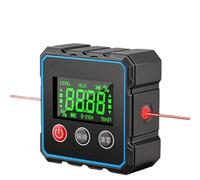 Digital Angle Finder with Laser, 5-side Magnetic Digital Angle Gauge, Rechargeable Mini Protractor Measuring Tool, Cube Inclinometer with Backlight for Woodworking Tablesaw Gift for Men