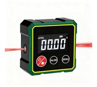 Digital Angle Finder with Laser, USB Rechargeable Magnetic Digital Spirit Level, Strong Base & LCD Display Backlight Protractor Inclinometer, Spirit Level Angle Finder Tool and Accurate Table