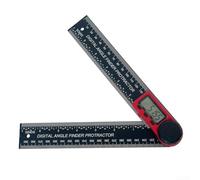 Digital Angle Finder with Ruler and Protractor Functions for Precise Angle Measurement up to 999 9 Degrees Suitable for Woodworking and Metalworking (red)