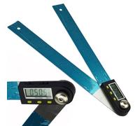 Digital Angle Gauge Electronic Protractor Tool Stainless Steel Measuring Instrument Workshop Angle Finder 0-360° Precision Goniometer Device with LCD Display an(200MM)