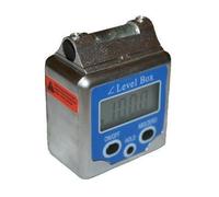 Digital Angle Gauge/Protractor/Inclinometer/Bevel Box with Level Bubble & Hold Button + Leather Pouch & Batteries