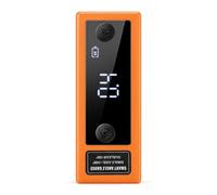 Digital Angle Gauge with Single & Dual-Axis, High Precision Protractor for Woodworking Construction, LED Backlit Display, Built-in Rechargeable Battery, Compact Design - Orange