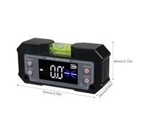 Digital Angle Inclinometer Bevel with Strong Magnetic Base XY Axis 4 x 90° Range Precise Leveling Tool for Woodworking Sawblade 3D Printer Tools Clear Backlit Display ABS