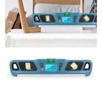 Digital Angle Measuring Tool with Backlit Display and Zeroing Function for Relative Slope Analysis in Installation Work
