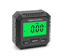 Digital Angle Meter Inclinometer with Absolute and Relative Measurement Slope Conversion LCD Display Backlight Data Hold Function Versatile Clinometer for Woodworking Construction Machinery Automotive