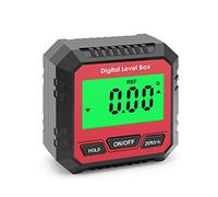 Digital Angle Meter Inclinometer with LCD Backlight Display Absolute and Relative Measurement Slope Conversion Data Hold Function Versatile Clinometer for Woodworking Construction Machinery Automotive
