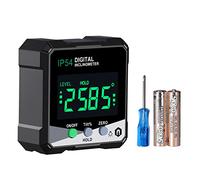 Digital Angle Meter, Quadrant/LCD Inclinometer, Magnetic Digital Angle Meter with Small Magnets and Measurement Numbers with Numeric Angles, Corner Lens with Slider