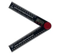 Digital Angle Tool Goniometer with LCD Display 360 Degree Angle Measure Tool Protractor Ruler for Carpenters Fabricators DIY Projects- Black