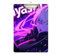 Digital Anime Nurse's clipboard Plastic for First Year Teacher Must Haves Size 9 x 12 Silver
