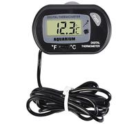 Digital Aquarium Thermometer -50°C to +70°C Large LCD Dis ℃ /°F Fish Tank Thermometer with Suction Cup Extra-Long Cable Probe Aquarium for Fish and Reptiles Reptile