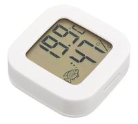 Digital Aquarium Thermometer for Water Temperature, Large Display | ABS and Copper Plated Nickel Build, 0-60℃ Range, Button Battery, White Finish for Marine Fish