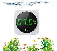 Digital Aquarium Thermometer, PAIZOO LED Display Thermometer for Aquarium Fish Tank, High Accurate to ±0.9°F, Touch & Sleep Mode, Thermometer with Temperature Sensor on The Back for Fish, Turtles