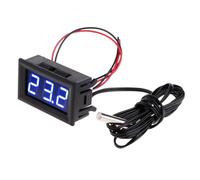 Digital Aquarium Thermometer - Red LED Meters, 5V-12V, Fast Refresh 0.1 Accuracy Display, Fish Tank Water Temperature Probe Sensor | Aquatic Habitat Monitoring, Terrarium Climate Control