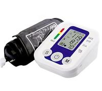 Digital Arm Blood Pressure Monitor with VOICE in SPANISH ON/OFF and USB Cable 1m (without Battery) Blood Pressure and Heart Rate Meter - Blood Pressure Monitor with Sleeve and Memory 2x99