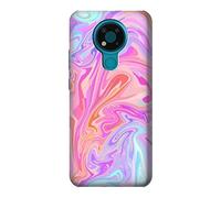 Digital Art Colorful Liquid Case Cover For Nokia 3.4