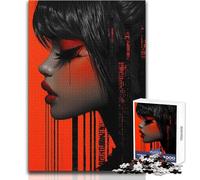 Digital Art Portrait Teenager Jigsaw Puzzles 1000 Pieces Educational Observation Skill Game Perfect Meaningful Festive Gift Size 38x52cm